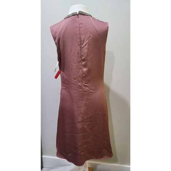 Mac Duggal NWT size 4 jeweled neck cocktail dress style 55697 mauve - Picture 5 of 10